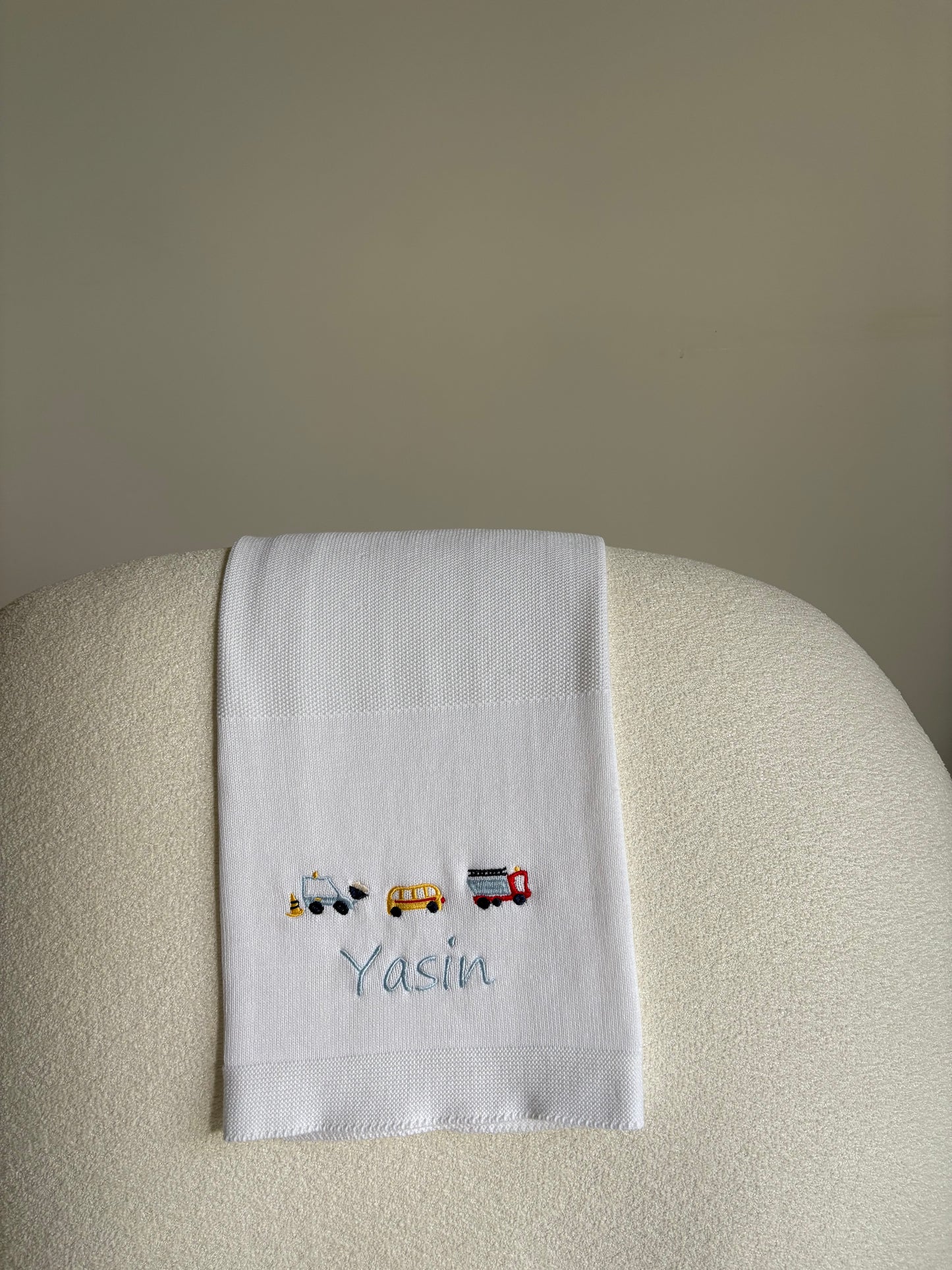 Personalised Cars Baby Blanket