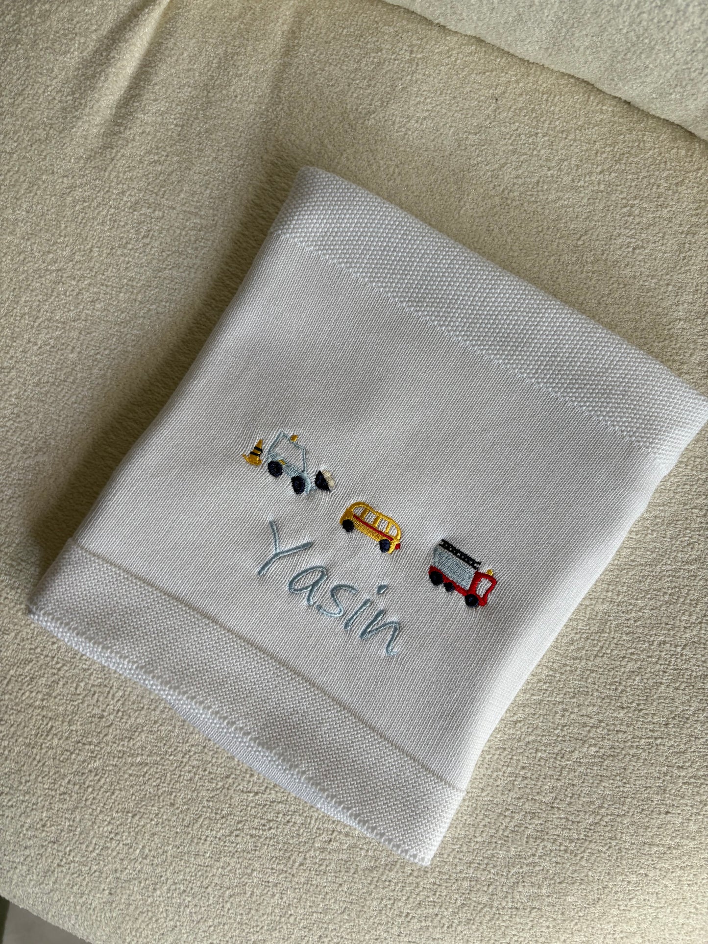 Personalised Cars Baby Blanket